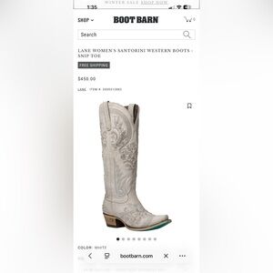 Lane Embroidered Santorini Western Boots